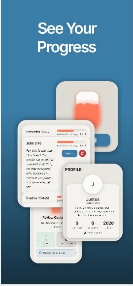 Veluma progress and profile screens